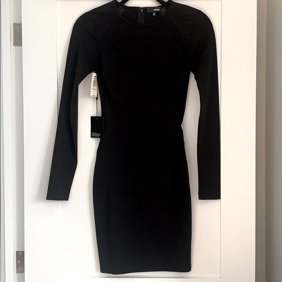 Aritzia Wilfred Free Bodycon Dress w/ Mesh Panels - Picture 2 of 5